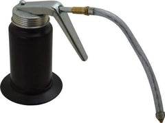 PRO-LUBE - 180 mL Capcity, 6" Long Flexible Spout, Pistol-Grip Oiler - Steel Pump, Steel Body, Powder Coated - Industrial Tool & Supply