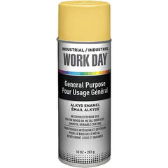 Krylon - Yellow, Gloss, Enamel Spray Paint - 9 to 13 Sq Ft per Can, 10 oz Container, Use on Ceramics, Glass, Metal, Plaster, Wood - Industrial Tool & Supply