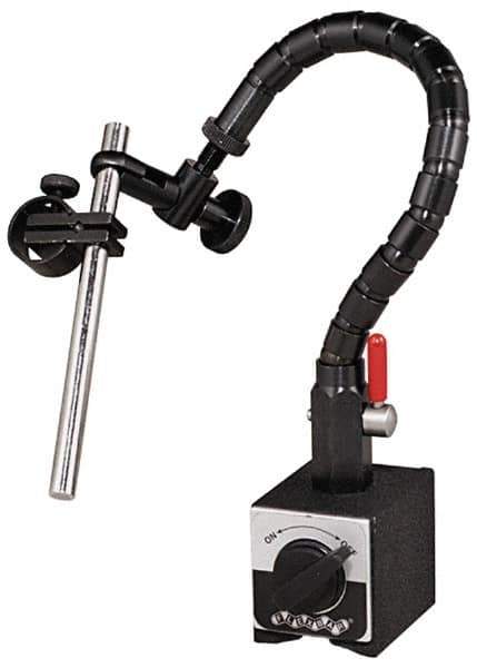Flexbar - 65 Lb Magnetic Force, Fine Adjustment Indicator Positioner & Holder with Base - Flexible Arm, Rectangular Base, 2-5/8" Base Height, 2-1/4" Base Length, 2" Base Width - Industrial Tool & Supply