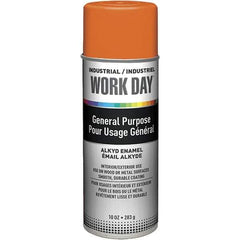 Krylon - Orange, Gloss, Enamel Spray Paint - 9 to 13 Sq Ft per Can, 10 oz Container, Use on Ceramics, Glass, Metal, Plaster, Wood - Industrial Tool & Supply