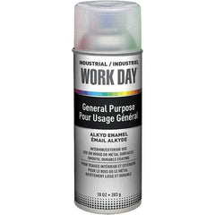 Krylon - Clear, Gloss, Enamel Spray Paint - 9 to 13 Sq Ft per Can, 10 oz Container, Use on Ceramics, Glass, Metal, Plaster, Wood - Industrial Tool & Supply