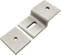 80/20 Inc. - 45mm Wide, Open Shelving Accessory/Component - Aluminum, Clear Anodized Finish, 87mm Long, Use with 45 Series & Bolt Kits 75-3619 & 11-8318 - Industrial Tool & Supply