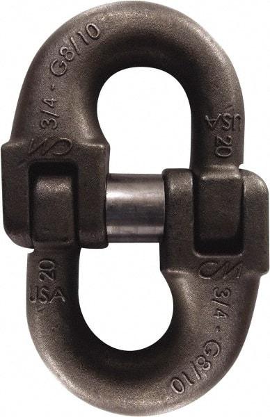 CM - 100 Grade Powder Coated Steel HammerLok Chain Coupling Link - 5/8" Diameter, 22,600 Lb Load Limit - Industrial Tool & Supply