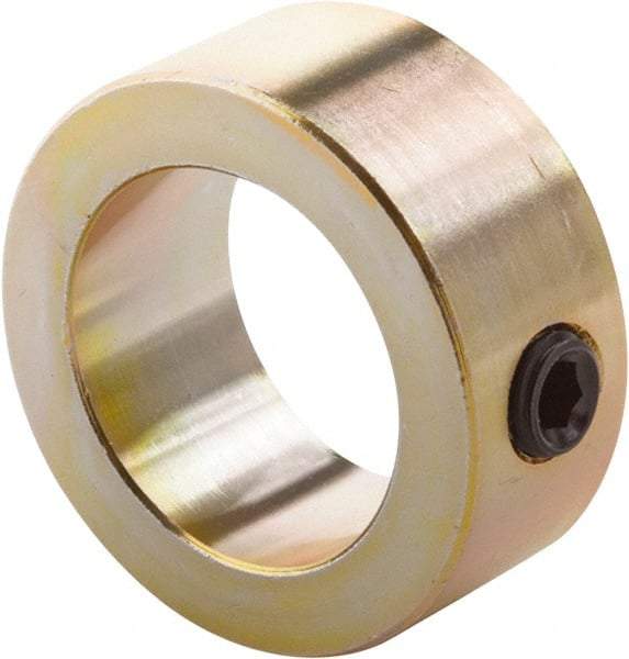 Climax Metal Products - 5/32" Bore, Steel, Set Screw Shaft Collar - 7/16" Outside Diam, 1/4" Wide - Industrial Tool & Supply