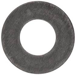 Made in USA - #4 Screw, Grade 300 Stainless Steel Standard Flat Washer - 1/8" ID x 1/4" OD, 0.017" Thick, Plain Finish, Meets Military Specifications - Industrial Tool & Supply