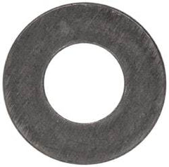 Made in USA - #4 Screw, Grade 300 Stainless Steel Standard Flat Washer - 1/8" ID x 1/4" OD, 0.017" Thick, Plain Finish, Meets Military Specifications - Industrial Tool & Supply