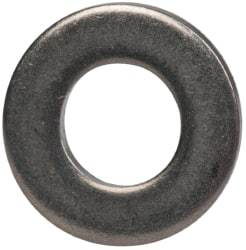Made in USA - #6L Screw, Grade 300 Stainless Steel Standard Flat Washer - 0.156" ID x 0.312" OD, 0.027" Thick, Plain Finish, Meets Military Specifications - Industrial Tool & Supply