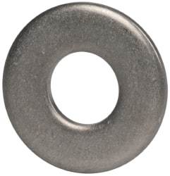 Made in USA - #10 Screw, Grade 300 Stainless Steel Standard Flat Washer - 0.219" ID x 0.438" OD, 0.065" Thick, Plain Finish, Meets Military Specifications - Industrial Tool & Supply