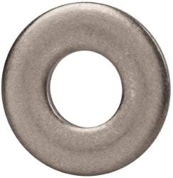 Made in USA - 1/4" Screw, Grade 300 Stainless Steel Standard Flat Washer - 0.281" ID x 5/8" OD, 0.051" Thick, Plain Finish, Meets Military Specifications - Industrial Tool & Supply