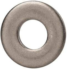 Made in USA - 1/4" Screw, Grade 300 Stainless Steel Standard Flat Washer - 0.281" ID x 5/8" OD, 0.051" Thick, Plain Finish, Meets Military Specifications - Industrial Tool & Supply