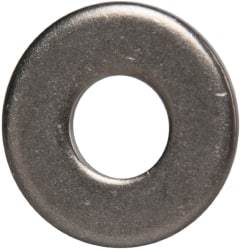 Made in USA - 1/4" Screw, Grade 300 Stainless Steel Standard Flat Washer - 0.312" ID x 0.734" OD, 0.051" Thick, Passivated Finish, Meets Military Specifications - Industrial Tool & Supply