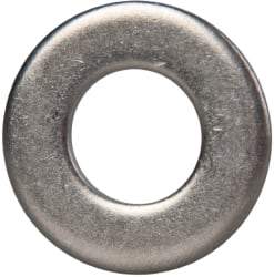 Made in USA - 5/16" Screw, Grade 300 Stainless Steel Standard Flat Washer - 0.343" ID x 0.687" OD, 0.051" Thick, Passivated Finish, Meets Military Specifications - Industrial Tool & Supply