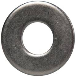 Made in USA - 5/16" Screw, Grade 300 Stainless Steel Standard Flat Washer - 3/8" ID x 7/8" OD, 0.064" Thick, Passivated Finish, Meets Military Specifications - Industrial Tool & Supply