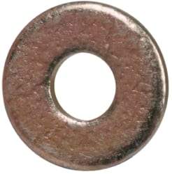 Made in USA - #0 Screw, Grade 1008/1010 Steel Standard Flat Washer - 0.078" ID x 0.188" OD, 0.02" Thick, Cadmium-Plated Finish, Meets Military Specifications - Industrial Tool & Supply