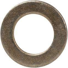 Made in USA - #10 Screw, Grade 1008/1010 Steel Standard Flat Washer - 0.219" ID x 0.365" OD, 0.03" Thick, Cadmium-Plated Finish, Meets Military Specifications - Industrial Tool & Supply