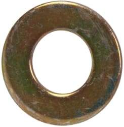 Made in USA - 5/16" Screw, Grade 1008/1010 Steel Standard Flat Washer - 0.344" ID x 0.688" OD, 0.06" Thick, Cadmium-Plated Finish, Meets Military Specifications - Industrial Tool & Supply