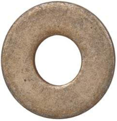 Made in USA - 5/16" Screw, Grade 1008/1010 Steel Standard Flat Washer - 3/8" ID x 7/8" OD, 0.075" Thick, Cadmium-Plated Finish, Meets Military Specifications - Industrial Tool & Supply