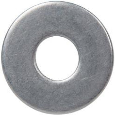 Made in USA - 5/8" Screw, Grade 17-7 PH Stainless Steel USS Flat Washer - 11/16" ID x 1-3/4" OD, 0.12" Thick, Plain Finish - Industrial Tool & Supply