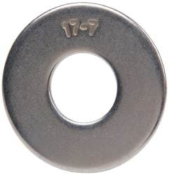 Made in USA - 3/4" Screw, Grade 17-7 PH Stainless Steel USS Flat Washer - 13/16" ID x 2" OD, 0.131" Thick, Plain Finish - Industrial Tool & Supply