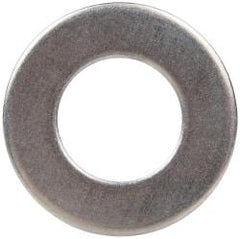 Made in USA - 1" Screw, Grade 17-7 PH Stainless Steel USS Flat Washer - 1-1/16" ID x 2" OD, 0.131" Thick, Plain Finish - Industrial Tool & Supply