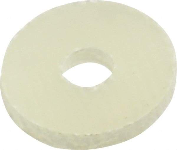 Made in USA - #6 Screw, Grade G10 Fiberglass Standard Flat Washer - 0.142" ID x 1/2" OD, 0.062" Thick, Plain Finish - Industrial Tool & Supply