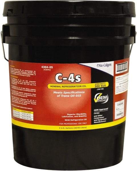 Nu-Calgon - 5 Gallon Pail Mineral Oil Refrigeration Oil - Industrial Tool & Supply