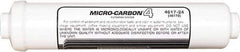 Nu-Calgon - 2.59" OD, 20µ, 6R Micromet Inline Cartridge Filter that Removes Silt, Sediment & Chlorine - 13" Long, Reduces Sediments, Tastes, Odors, Chlorine & Scale - Industrial Tool & Supply