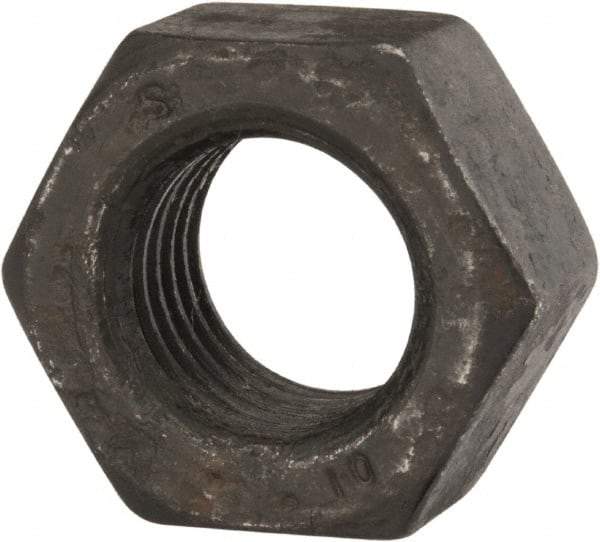 Value Collection - M30x3.50 Steel Right Hand Hex Nut - 46mm Across Flats, 24mm High, Uncoated - Industrial Tool & Supply