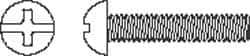 Value Collection - #10-32 UNF, 3" Length Under Head Slotted/Phillips Drive Machine Screw - Round Head, Grade J82 Steel, Zinc-Plated Finish, Without Washer - Industrial Tool & Supply