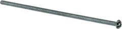 Value Collection - #6-32 UNC, 4" Length Under Head Slotted/Phillips Drive Machine Screw - Round Head, Grade J82 Steel, Zinc-Plated Finish, Without Washer - Industrial Tool & Supply