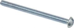 Value Collection - #8-32 UNC, 2" Length Under Head Slotted/Phillips Drive Machine Screw - Round Head, Grade J82 Steel, Zinc-Plated Finish, Without Washer - Industrial Tool & Supply