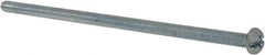 Value Collection - #8-32 UNC, 4" Length Under Head Slotted/Phillips Drive Machine Screw - Round Head, Grade J82 Steel, Zinc-Plated Finish, Without Washer - Industrial Tool & Supply