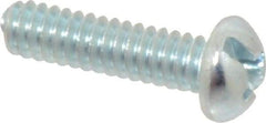 Value Collection - #10-24 UNC, 3/4" Length Under Head Slotted/Phillips Drive Machine Screw - Round Head, Grade J82 Steel, Zinc-Plated Finish, Without Washer - Industrial Tool & Supply
