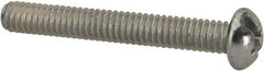 Value Collection - #8-32 UNC, 1-1/4" Length Under Head Slotted/Phillips Drive Machine Screw - Round Head, Grade J82 Steel, Zinc-Plated Finish, Without Washer - Industrial Tool & Supply
