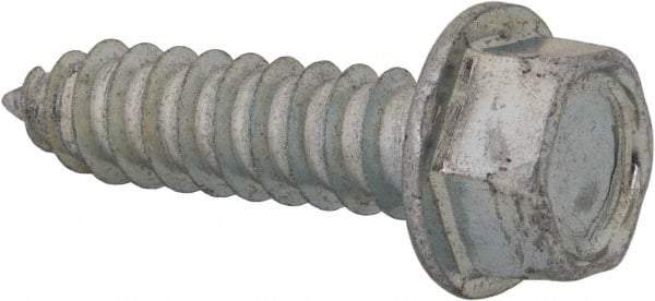 Value Collection - 3/8" Hex Head Sheet Metal Screw - Steel, 1-1/2" Length Under Head, Grade 2 - Industrial Tool & Supply