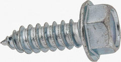 Value Collection - 3/8" Hex Head Sheet Metal Screw - Steel, 1-1/4" Length Under Head, Grade 2 - Industrial Tool & Supply