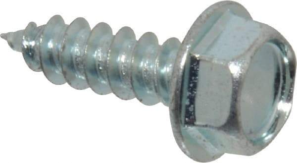Value Collection - 5/16" Hex Head Sheet Metal Screw - Steel, 1" Length Under Head, Grade 2 - Industrial Tool & Supply