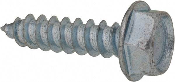 Value Collection - 5/16" Hex Head Sheet Metal Screw - Steel, 1-1/4" Length Under Head, Grade 2 - Industrial Tool & Supply