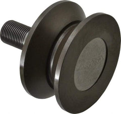 Osborn International - 3-1/2" Roller Diam x 1-11/16" Width, 7/8" Stud Diam x 2" Length, V Grooved Concentric Stud - Steel, 1-1/8" Thread Length, 7/8-14 Thread, 3-11/16" OAL, 2,270 Lb Dynamic Cap - Industrial Tool & Supply