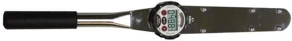 Proto - 1/2" Drive Electronic Digital Torque Wrench - 34 N/m to 340 N/m Torque, 22" OAL, 0.1 N/m Graduation, Fixed Head - Industrial Tool & Supply