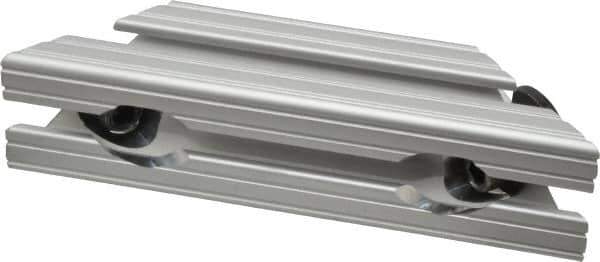 80/20 Inc. - 1-1/2" Wide, 6" High, Open Shelving 45° Support Bracket - Aluminum, Use with Series 15 - 1515 Extrusion - Industrial Tool & Supply