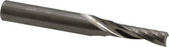 Onsrud - 3/16" Cutting Diam x 5/8" Length of Cut, 1 Flute, Upcut Spiral Router Bit - Uncoated, Right Hand Cut, Solid Carbide, 2" OAL x 1/4" Shank Diam, Single Edge, 21° Helix Angle - Industrial Tool & Supply