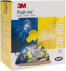 3M - Reusable, Corded, 28 dB Earplugs - Yellow, 100 Pairs - Industrial Tool & Supply