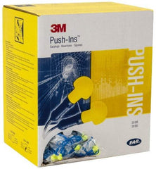 3M - Reusable, Corded, 28 dB Earplugs - Yellow, 500 Pairs - Industrial Tool & Supply