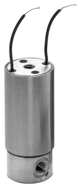 KIP - 10-32 Port, Direct Acting, Brass Solenoid Valve - Normally Closed, 80 Max PSI, Buna-N Seal - Industrial Tool & Supply