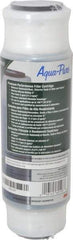 3M Aqua-Pure - 3" OD, 5µ, Cellulose Fiber Carbon & Scale Cartridge Filter - 9-3/4" Long, Reduces Dirt, Rust, Tastes, Odors & Scale - Industrial Tool & Supply