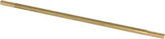Made in USA - 12" Long, 3/8-16 Thread, Float Valve Rod - Brass, 1/2" Thread Length - Industrial Tool & Supply