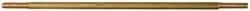 Made in USA - 8" Long, 1/4-20 Thread, Float Valve Rod - Brass, 1/2" Thread Length - Industrial Tool & Supply