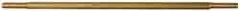 Made in USA - 12" Long, 1/8 NPT Thread, Float Valve Rod - Brass, 1/2" Thread Length - Industrial Tool & Supply
