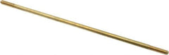 Made in USA - 10" Long, 1/4-20 Thread, Float Valve Rod - Brass, 1/2" Thread Length - Industrial Tool & Supply